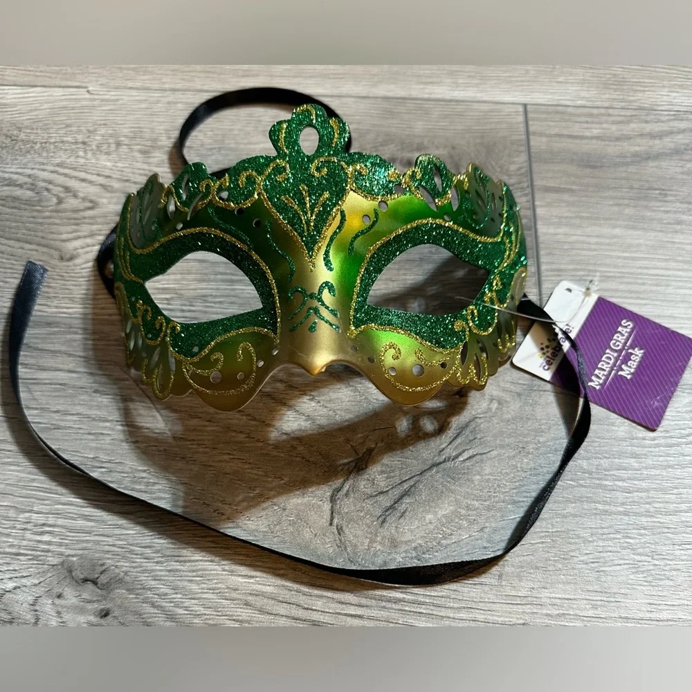 Mardi Gras Costume Mask-Adult Size. Wear It Or Decorate With It.